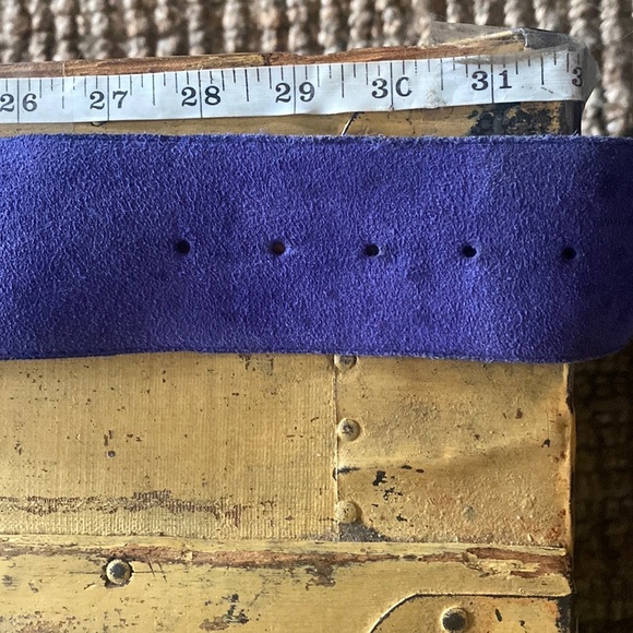 RETRO 90s VINTAGE LEATHER BELT THE LIMITED VINTAGE SUEDE LEATHER BELT M - Picture 10 of 10